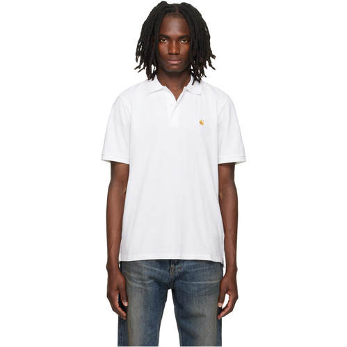 Carhartt WIP 卡哈特 男士 POLO衫 白色 Chase Pique Polo 衫