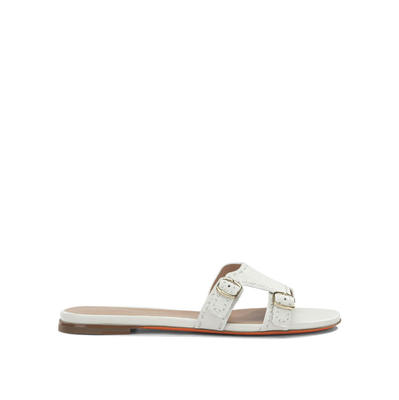 Santoni 女士 SS26 凉鞋 CALF 白色牛皮