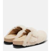 Birkenstock 毛羊皮木屐 Boston 女士 穆勒鞋