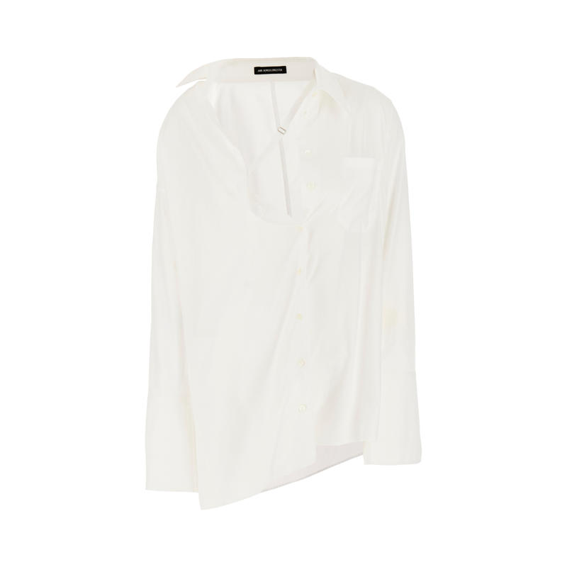 Ann Demeulemeester 女士 FW23 上衣 Jotie 白色府绸衫