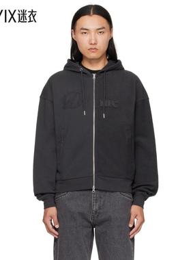 Dime MTL 男款黑色 Reverse French Terry Zip 连帽衫 迷衣时尚