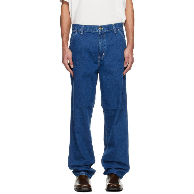 Carhartt WIP卡哈特 男士 牛仔长裤 蓝色 Simple Pant 牛仔裤
