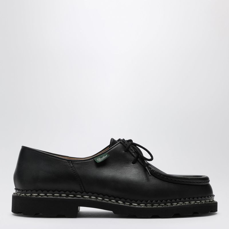 Paraboot 柏哈步 男士 FW26 休闲皮鞋 MICHAEL 黑色缚带皮质鞋图片
