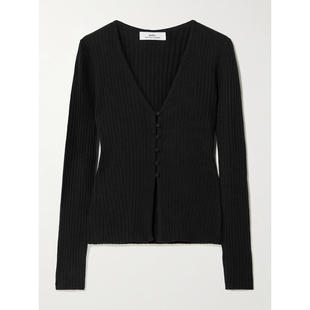 女士 背心罗纹有机羊绒针织开衫 秋冬新品 New 开衫 Arch4