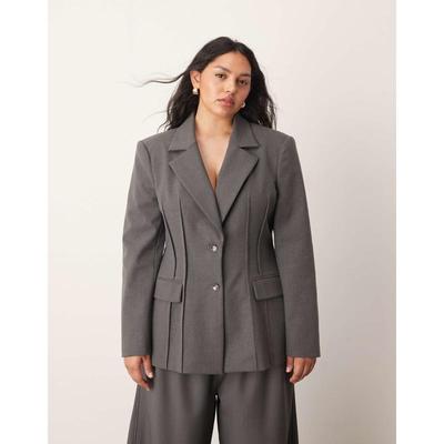 ARRANGE 女士 西装外套 Curve premium 雕刻西装外套(灰色)