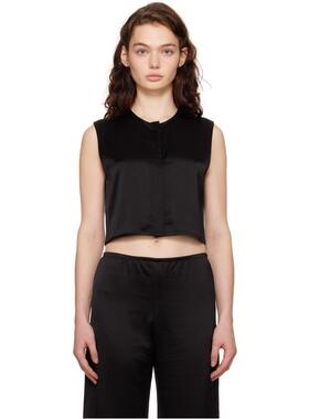 LESET 女士 背心 黑色 Barb Crewneck 马甲