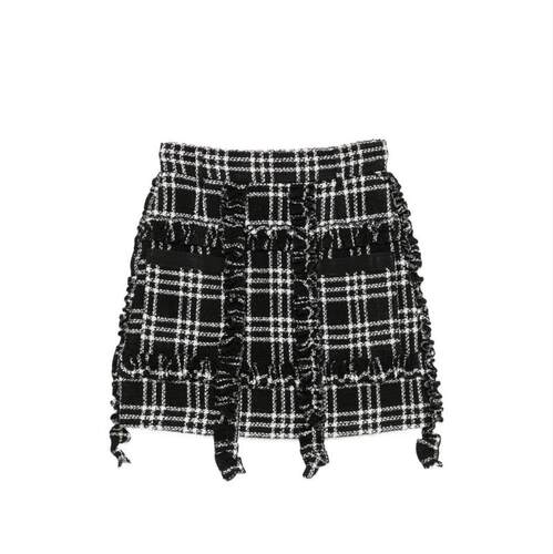 Alessandro Enriquez 女士 FW26 中长裙 黑色半身裙
