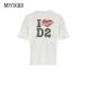 秋冬新品 DSquared2D2次方 男款 Dsquared2 Vaquera 破洞寬鬆T