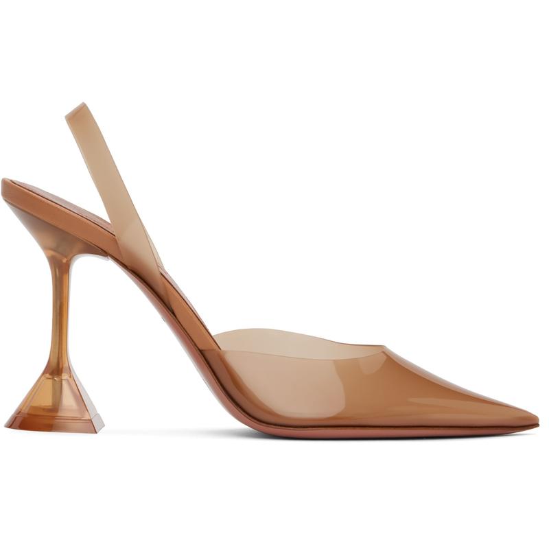 AMINA MUADDI 女士 高跟鞋 黄褐色 Holli Glass Sling 高跟鞋