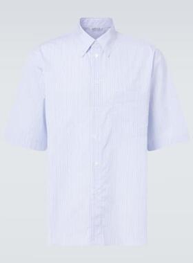 AURALEE 男士 衬衫 条纹棉质