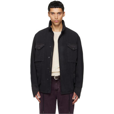 TONYWACK 男士 夹克 黑色 Garment Dyed Cotton Field