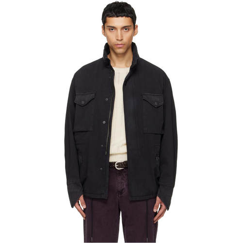 TONYWACK 男士 夹克 黑色 Garment Dyed Cotton Field