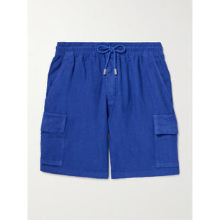 Vilebrequin 男士 SS26 短裤 直筒亚麻抽绳工装短裤