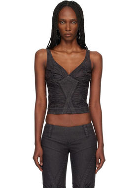 Miss Sixty 女士 背心 黑色 KNWLS 联名 Strap