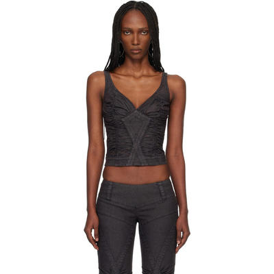 Miss Sixty 女士 背心 黑色 KNWLS 联名 Strap