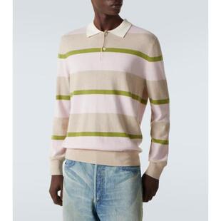 Salvatore Arch4 毛衣 条纹羊绒Polo 男士
