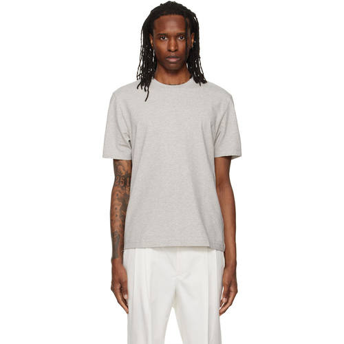 Boss 博斯 男士 T恤 BOSS 灰色 Relaxed-Fit Layered Logo Print