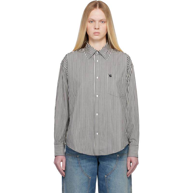 Carhartt WIP 女士 衬衫 黑色  白色 Daldry 衬衫