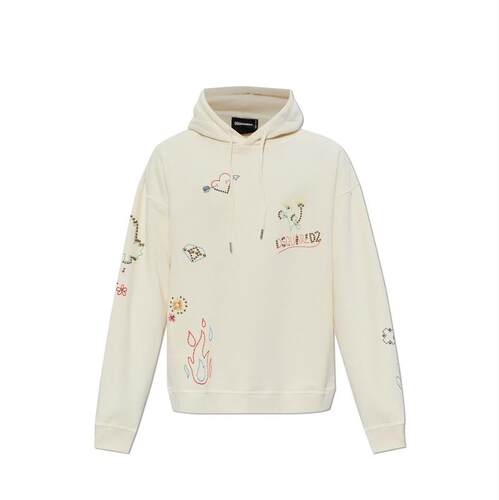 DSquared2 D二次方 男士 SS26 卫衣 Dsquared2 标志细节抽绳