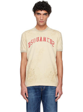 DSquared2 男士 FW25 T恤 驼色 Cool Fit T 恤