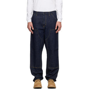 Carhartt 海军蓝 牛仔裤 牛仔长裤 Knee 男士 卡哈特 WIP Double