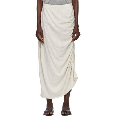 Lauren Manoogian 女士 超长裙 灰色垂坠半身裙
