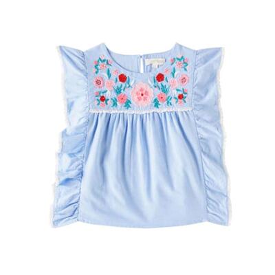 Louise Misha 女童 上衣 Mala 棉质青年布童装