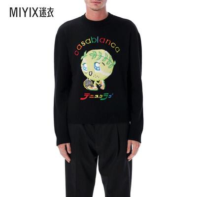 [秋冬新品]Casablanca Character 嵌花水手领毛衣男款 迷衣时尚