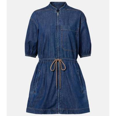 Veronica Beard 女士 短款连衣裙 Akerman 牛仔迷你连衣裙