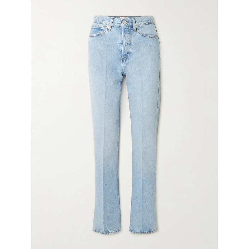 FRAME 女士 秋冬新品 牛仔长裤 Vertical 高腰直筒牛仔裤