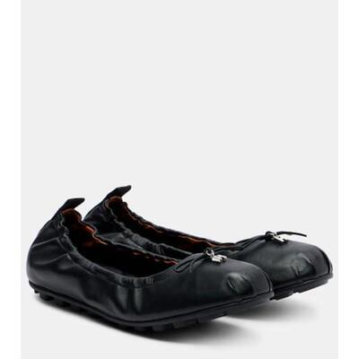 Hogan 霍根 女士 芭蕾鞋 Hogan Olympia 皮质芭蕾舞鞋