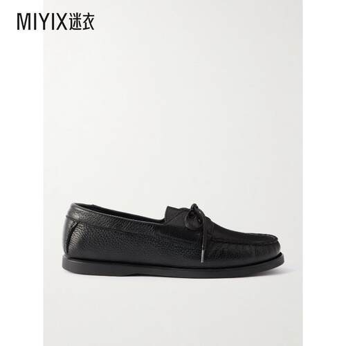 【早秋新品】SAMAN AMEL 男款City 莫卡辛全粒面皮质船鞋 迷衣时