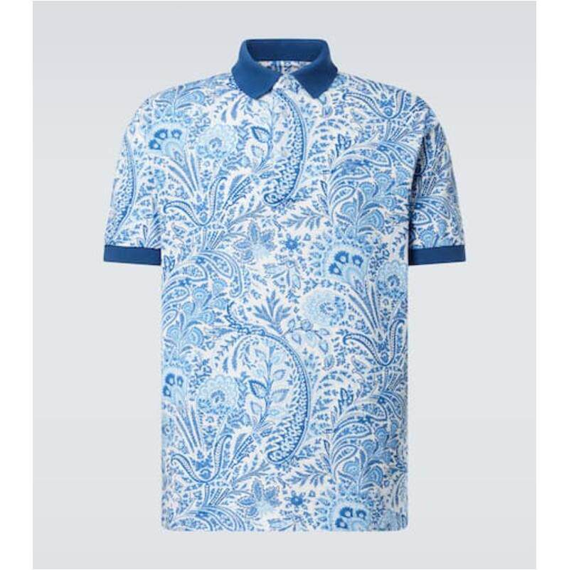 Etro 艾绰 男士 POLO衫 佩斯利棉质