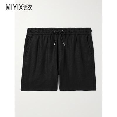 【早秋新品】Nn07 男款Gregor 1454 直筒亚麻抽绳短裤 迷衣时尚