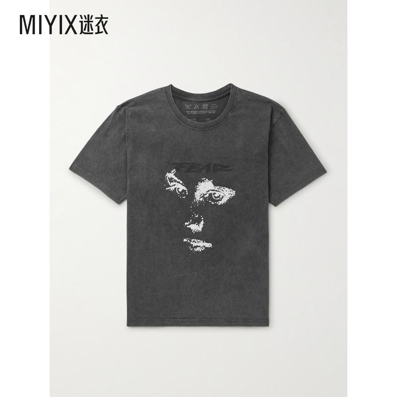 Mfpen 男款Merch 短款印花有机棉针织T恤 迷衣时尚