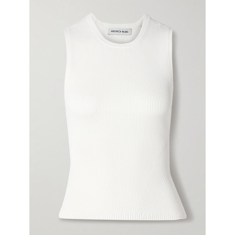 Veronica Beard 女士 春夏新品 马甲 Sid 罗纹针织背心