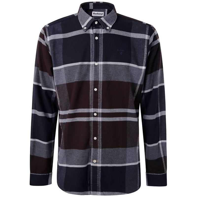 Barbour 男士 FW25 衬衫 格紋長袖襯衫