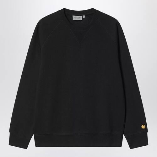 Carhartt WIP 卡哈特 男士 FW25 卫衣 CHASE 黑色棉混纺运动衫