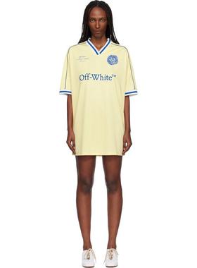 Off-White 女士 短款连衣裙 黄色 Soccer 连衣裙