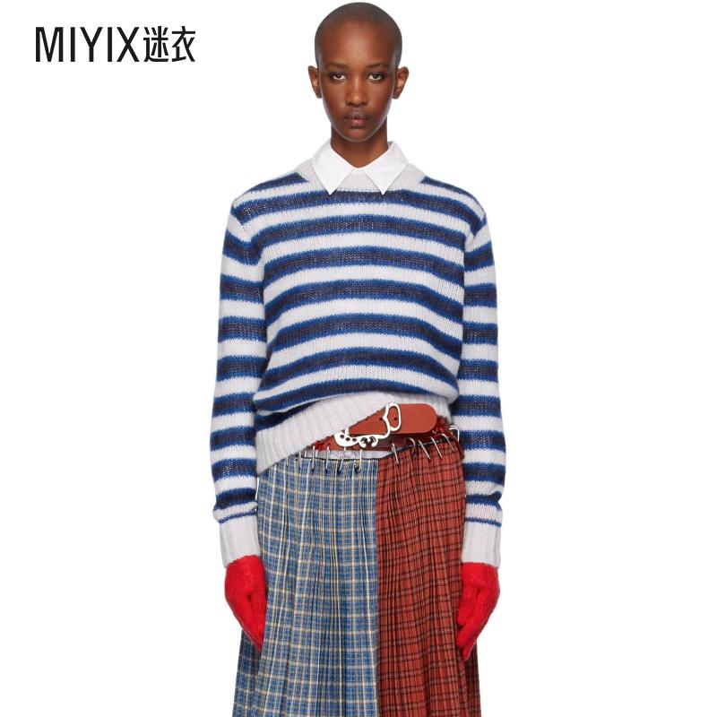 Charles Jeffrey Loverboy女士蓝色 & 白色 Gloves 毛衣 迷衣时尚