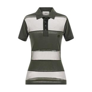 Coperni 女士 SS26 衬衫 'Sheer Striped' Polo衫
