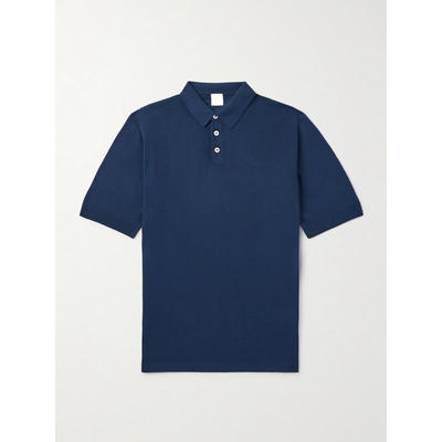 Eleventy 十一世 男士 FW25 POLO衫 件染棉质