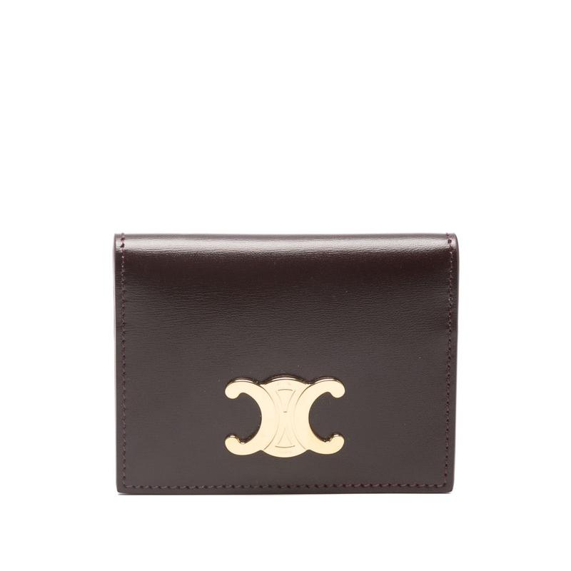 Celine 女士 FW25 钱包 Céline 栗色钱包