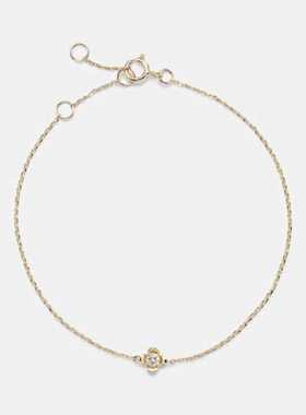 STONE AND STRAND 女士 手链 四叶草14kt金钻石手链