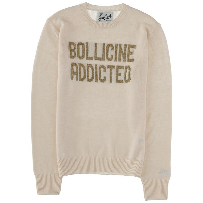 MC2 Saint Barth 女士 FW25 毛衣 Bollicine 迷戀嵌花圓領套頭衫