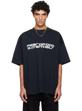 Essentials 男士 T恤 黑色 Holiday 系列 Ponte 90s