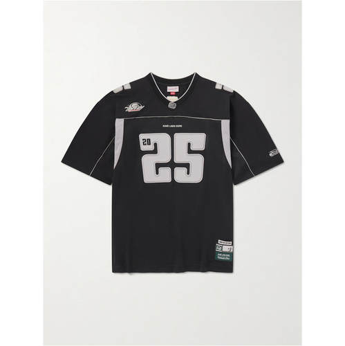 Aimé Leon Dore 男士 T恤 + Mitchell  Ness 宽松款嵌花网纱