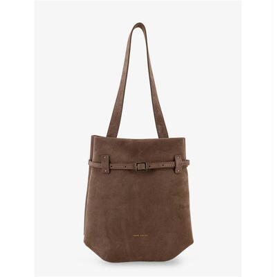 Manu Atelier 女士 SS26 单肩包 du Jour 迷你可购物绒面革肩包