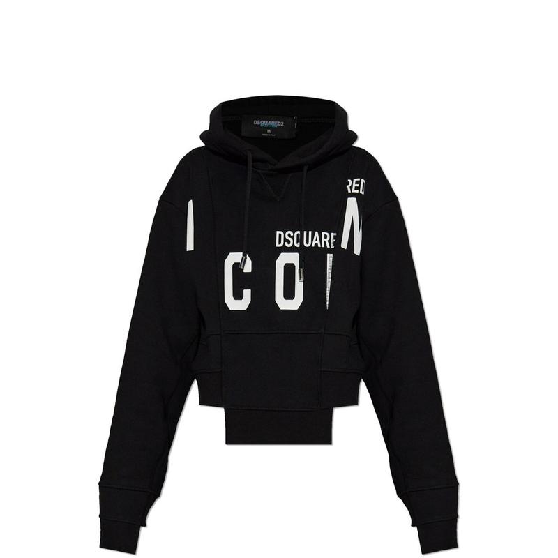 DSquared2 女士 FW25 毛衣 Better X D2 切片圖示連帽衫