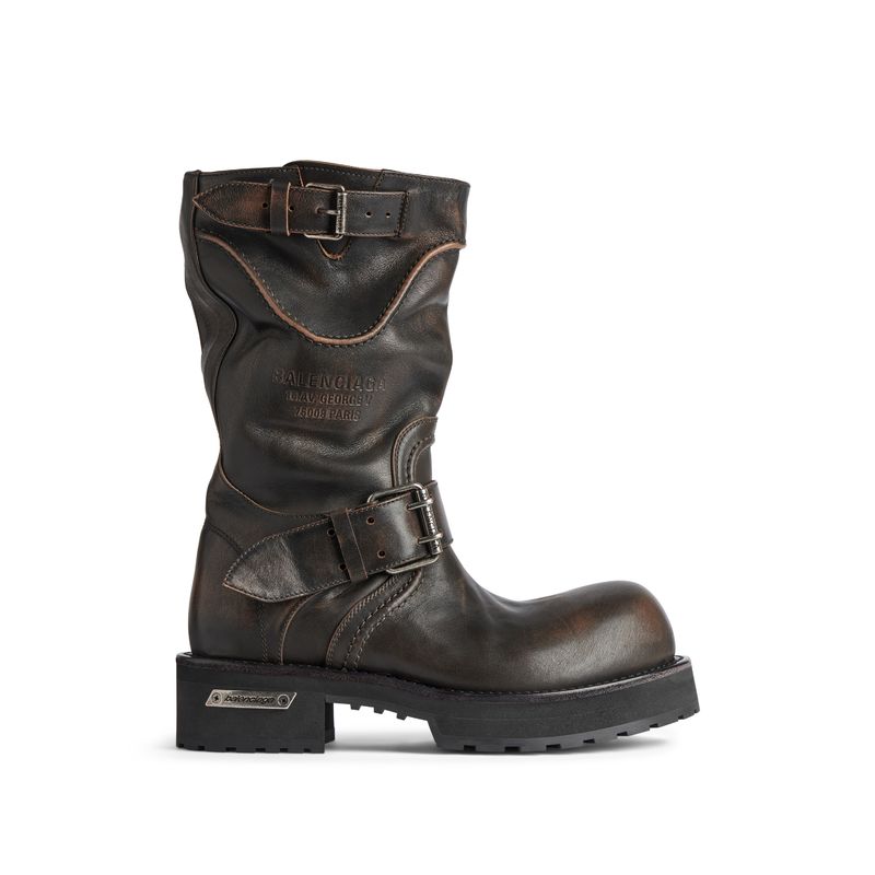 Balenciaga 男士 FW25 靴子 Venom 男士棕色靴子